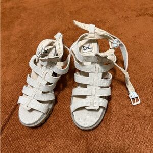Women Cream Sandals